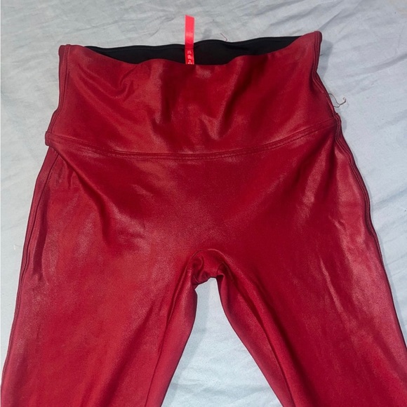 Spanx Crimson red faux leggings - Picture 4 of 6